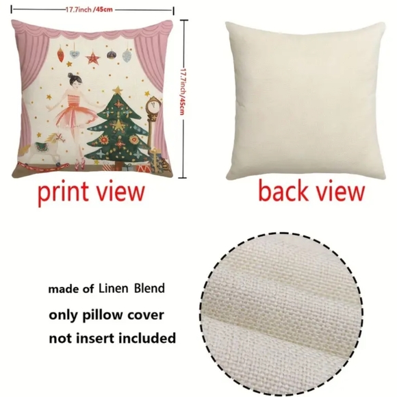 4 Christmas themed accent pillows - Picture 4 of 4
